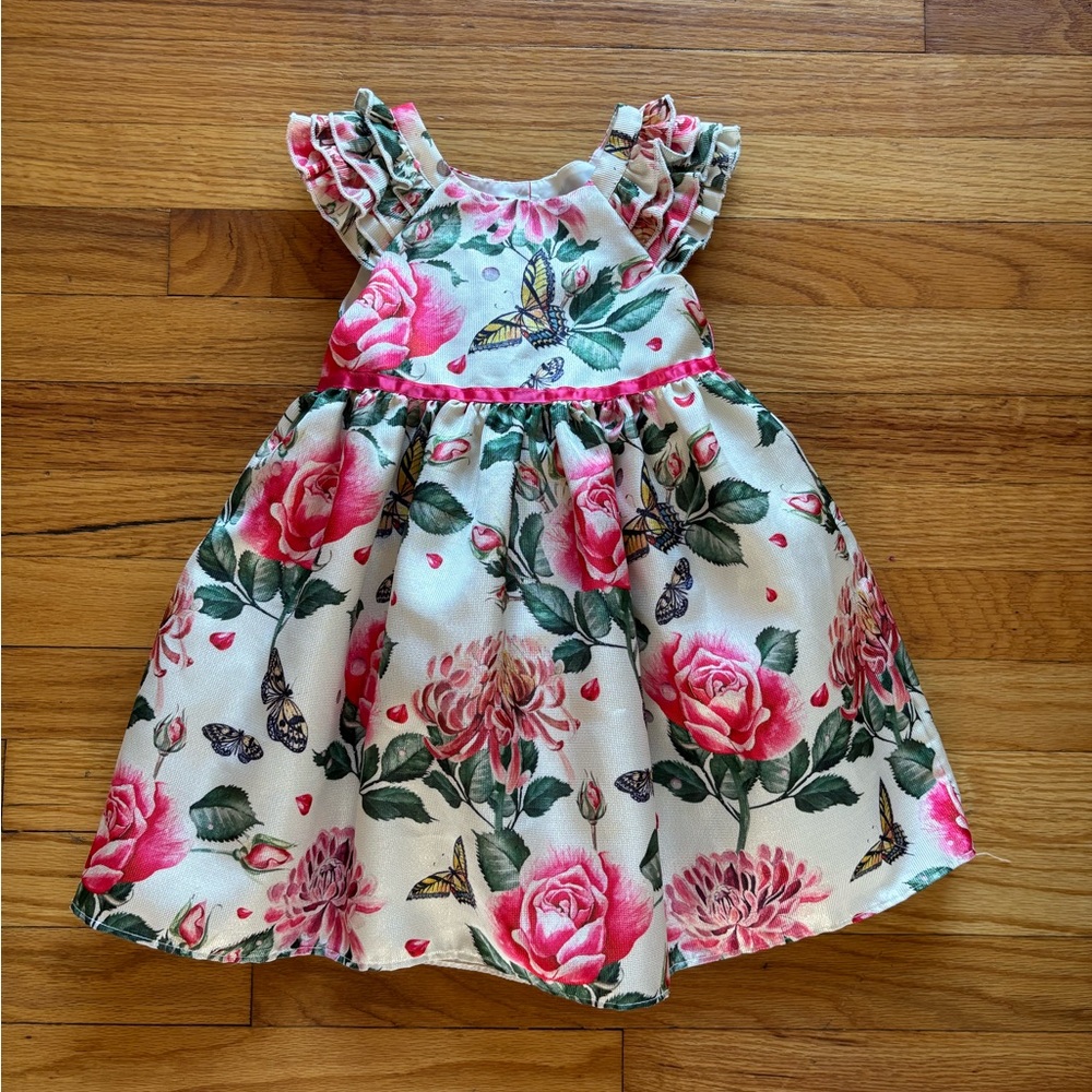 Pippa and Julie flowers butterfly spring party dress toddler girls 4 yrs old - Picture 1 of 4